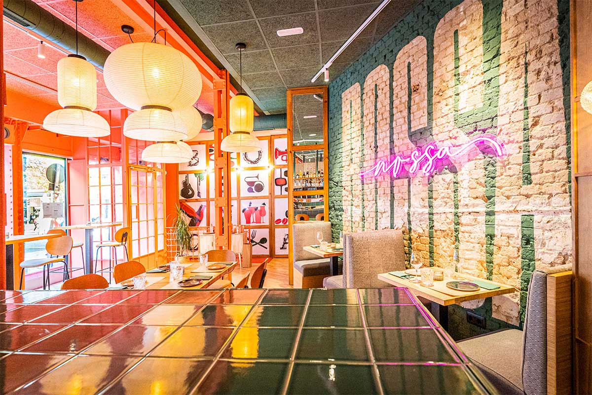 Bossa Nossa, restaurante en Madrid. Interiorismo de Triscaideca (foto 4)