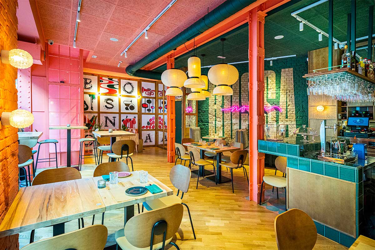 Bossa Nossa, restaurante en Madrid. Interiorismo de Triscaideca (foto 7)