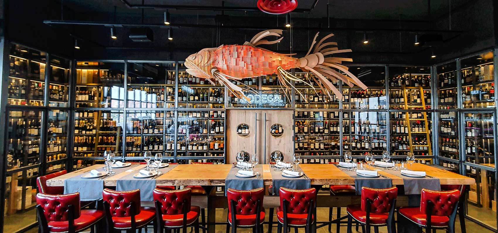 Cardúmen, restaurante en Madrid: proyecto de interiorismo de Triscaideca