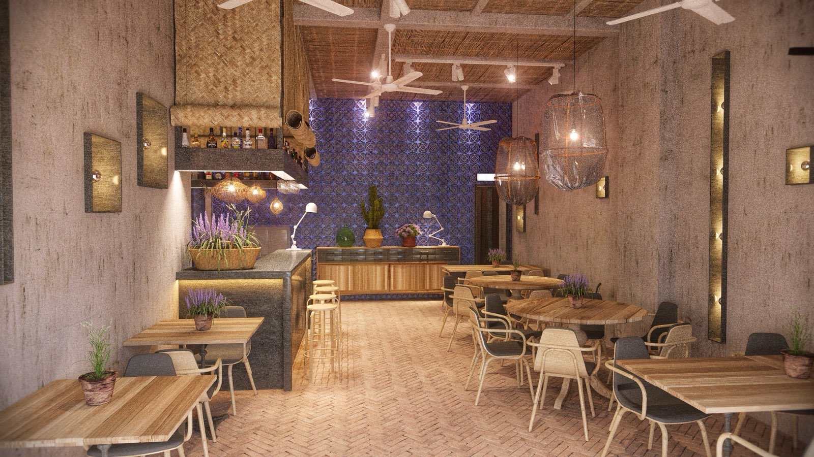 Formentera, restaurante en Madrid. Interiorismo de Triscaideca (foto 3)