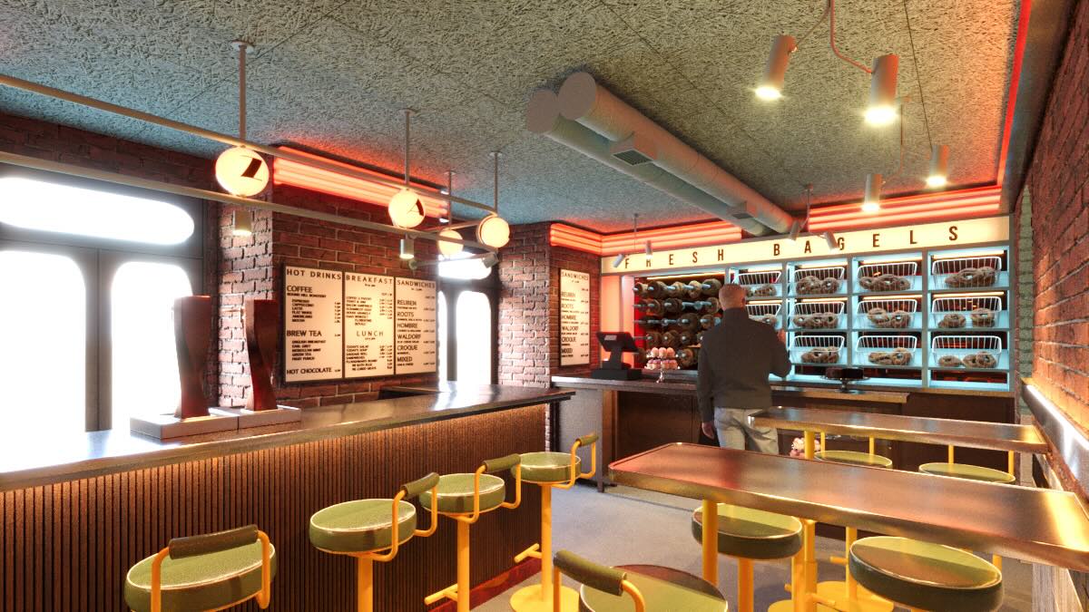 Mazal Bagels, restaurante en Madrid. Interiorismo de Triscaideca (foto 4)