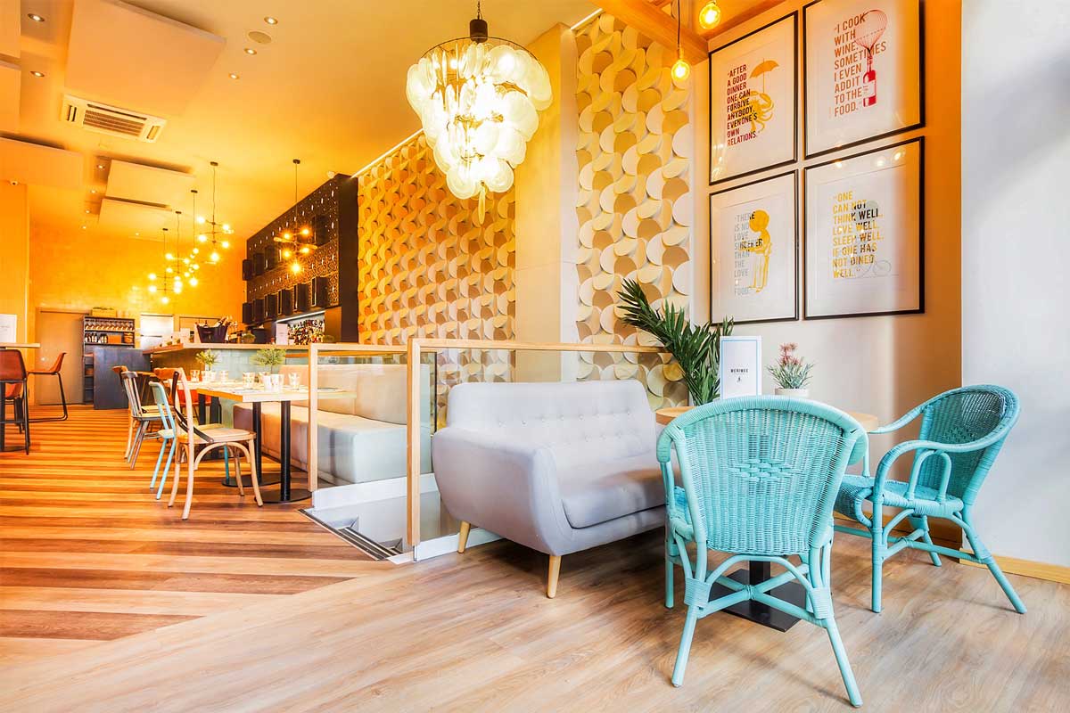 Merimee, restaurante en Madrid. Interiorismo de Triscaideca (foto 1)