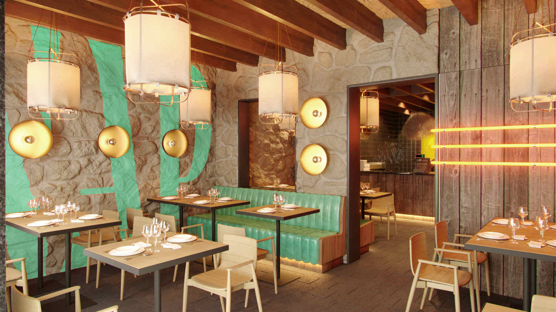 NAP Santa Catalina, pizzería en Palma: proyecto de interiorismo de Triscaideca