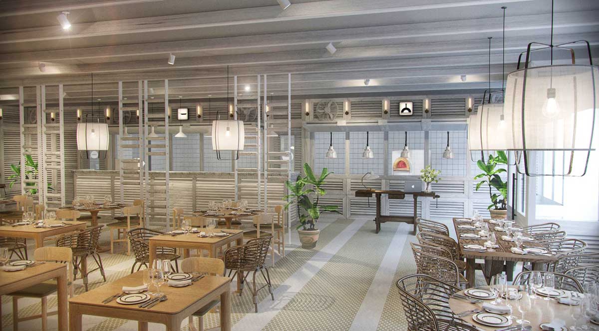 Tramonti, restaurante en Girona. Interiorismo de Triscaideca (foto 3)